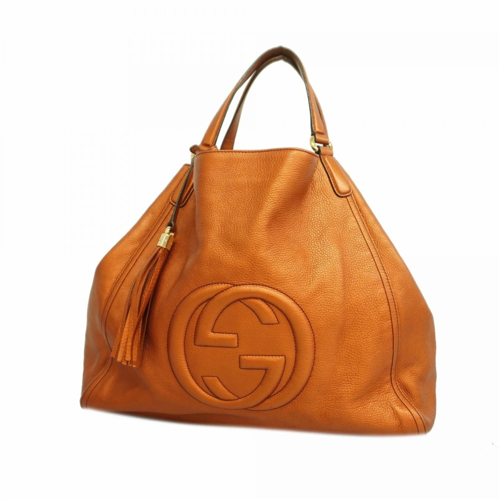 GUCCI Leather Tote Bag